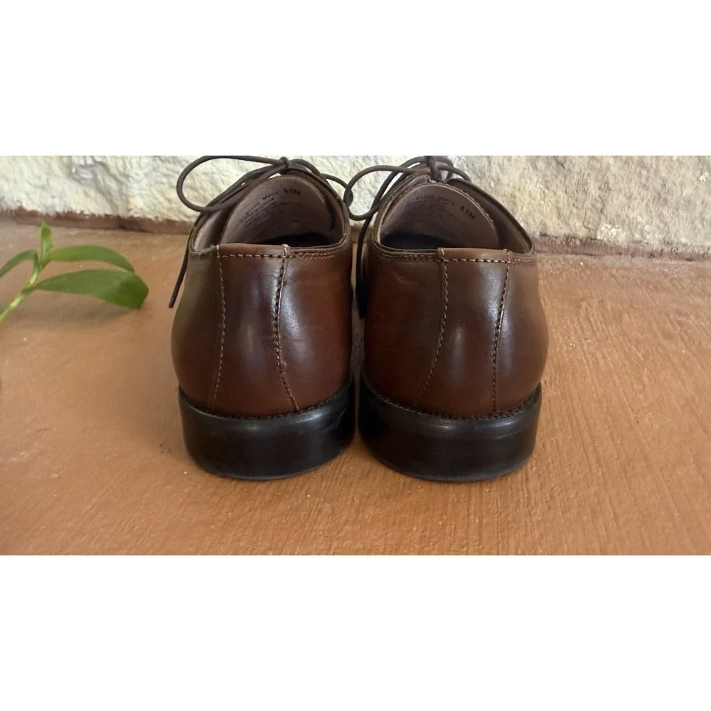 Joseph Abboud Men's Leather Shoes Cap Toe Oxford Tobacco Brown Size‎ 8.5M EUC